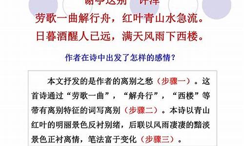 诗歌鉴赏方法步骤_诗歌鉴赏方法