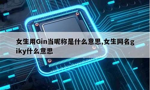 女生用Gin当昵称是什么意思是没戏了吗_女生网名gin什么意